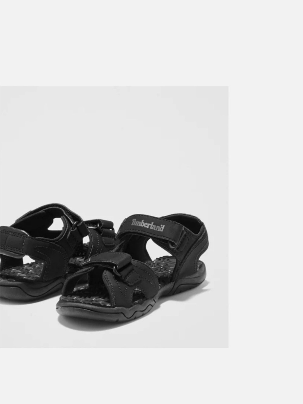 Timberland Kids Adventure Seeker Black Open-Toe Adjustable Sandals